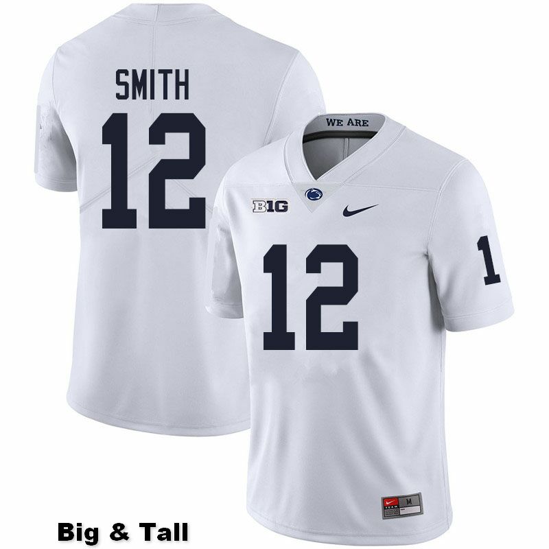 NCAA Nike Men's Penn State Nittany Lions Brandon Smith #12 College Football Authentic Big & Tall White Stitched Jersey QMD2098IH